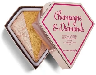 I Heart Makeup Diamond Rozświetlacz do twarzy Diamond Champagne & Diamonds 1 szt. - Rozświetlacze do twarzy i ciała - miniaturka - grafika 3