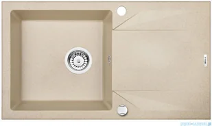 Deante EVORA zlewozmywak 1-komorowy z ociekaczem piaskowy ZQJ7113 - Zlewozmywaki - miniaturka - grafika 2