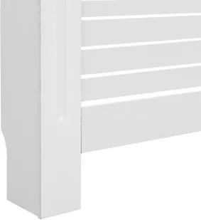 vidaXL Osłona na kaloryfer, biała, 152 x 19 x 81,5 cm, MDF - Akcesoria grzewcze - miniaturka - grafika 7