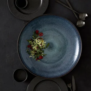 Bitz Bitz GASTRO Talerz Obiadowy 27 cm 6 Szt. Czarny - Środek Granatowy 821253 - Talerze - miniaturka - grafika 6