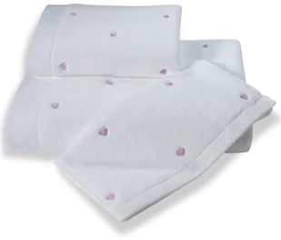 Soft Cotton Ręcznik kąpielowy MICRO LOVE 75x150cm Biały / liliowe serduszka Ręcznik kąpielowy MICRO LOVE 75x150cm Biały / liliowe serduszka - Ręczniki Soft Cotton Ręcznik kąpielowy MICRO LOVE 75x150cm Biały / liliowe serduszka Ręcznik kąpielowy MICRO LOVE 75x150cm Biały / liliowe serduszka - Ręczniki - miniaturka - grafika 1