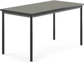 Meble do szkół i przedszkoli - AJ Produkty Stół SONITUS, 1400x700x720 mm, ciemno szare linoleum, antracyt - miniaturka - grafika 1