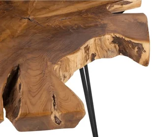 Beliani Zestaw 2 stolików pomocniczych ciemne drewno z czarnym CAMROSE - Ławy i stoliki kawowe - miniaturka - grafika 8