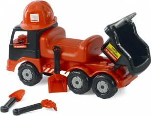 Wader QT MAMMOET Samochód Ciężarówka Jeździk Pchacz Wywrotka z kaskiem + zestaw do piasku 57082 - Jeździki dla dzieci Wader QT MAMMOET Samochód Ciężarówka Jeździk Pchacz Wywrotka z kaskiem + zestaw do piasku 57082 - Jeździki dla dzieci - miniaturka - grafika 6