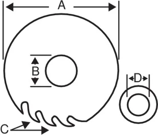 Bahco piła tarczowa do cięcia aluminium i tworzywa sztucznego, 300/30mm, 96 zębów, [8501-30S] 8501-30S - Tarcze do pił - miniaturka - grafika 2