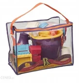 Zabawki do piasku - B.Toys Torba z akcesoriami do piasku pomarańczowa - miniaturka - grafika 1