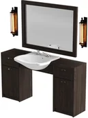 Meble fryzjerskie - Panda Konsoleta barberska Barber Retro jednostanowiskowa - miniaturka - grafika 1