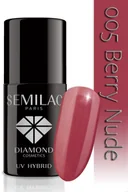 Lakiery hybrydowe - Semilac Lakier Hybrydowy Semilac 005 Berry Nude - 7 Ml 4718 - miniaturka - grafika 1