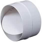 Rury i kanały wentylacyjne - Awenta Łącznik kanału okrągłego śr. 125 z zaw. zw. - miniaturka - grafika 1
