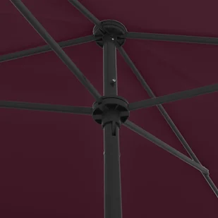 VidaXL Parasol plażowy, czerwony, 200x125 cm 314731 VidaXL - Parasole ogrodowe - miniaturka - grafika 2