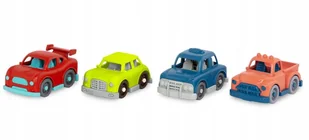 B.Toys Zestaw 4 małe autka auta 4 Mini Riders - Samochody i pojazdy dla dzieci - miniaturka - grafika 2