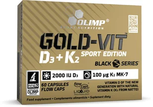 Olimp Gold-Vit D3+K2 Sport Edition 2000 60caps - Witaminy i minerały dla sportowców Olimp Gold-Vit D3+K2 Sport Edition 2000 60caps - Witaminy i minerały dla sportowców - miniaturka - grafika 2