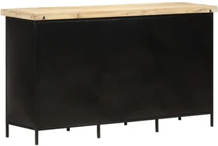 VidaXL Lumarko Komoda, 140x38x76 cm, surowe drewno mango! 323574 VidaXL - Szafki do salonu - miniaturka - grafika 7