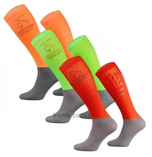 COMODO Podkolanówki jeździeckie NEON z silikonowym wzorem - SPJT - Skarpetki jeździeckie - miniaturka - grafika 2