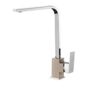 Baterie kuchenne - Laveo Kvadrato bateria zlewozmywakowa stojąca z wylewką L BLQ 465D produkcji BLQ 465D - miniaturka - grafika 1