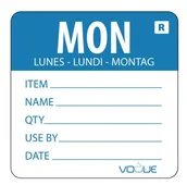 Opakowania gastronomiczne - Vogue Naklejka poniedziałek usuwalna | 500 szt. L066 - miniaturka - grafika 1