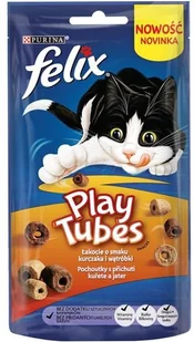 Felix Play Tubes przysmak dla dorosłych kotów kurczak wątróbka 50g - Przysmaki dla kotów - miniaturka - grafika 2