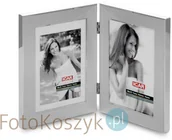 Ramki na zdjęcia - Icar Ramka metalowa 16 (na 2 zdjęcia 10x15) - miniaturka - grafika 1