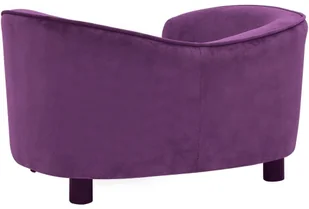 Vidaxl Lumarko Sofa dla psa, burgundowa, 69x49x40 cm, pluszowa 171024 - Legowiska dla psów - miniaturka - grafika 5