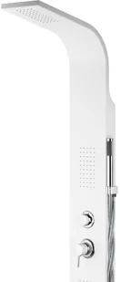 Corsan Panel prysznicowy Alto A017 biały z oświetleniem LED A-017M ALTO LED BIAŁY - Panele prysznicowe Corsan Panel prysznicowy Alto A017 biały z oświetleniem LED A-017M ALTO LED BIAŁY - Panele prysznicowe - miniaturka - grafika 3