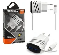 Ładowarki do telefonów - Ładowarka sieciowa usb typ-c 2000mah fast + 2x usb - miniaturka - grafika 1