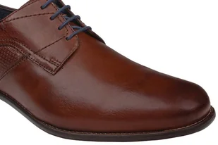 Bugatti Półbuty Bettino R0506-1W 644-Cognac Brązowe eleganckie 51753 - Półbuty męskie - miniaturka - grafika 5