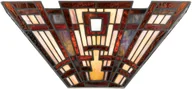 Lampy ścienne - Quoizel Kinkiet Witrażowy 2pł CLASSIC CRAFTSMAN QZ/CLASSICCRF/WU ELSQZ/CLASSICCRF/WU - miniaturka - grafika 1