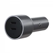 Ładowarki samochodowe - SATECHI 40W Dual USB-C PD Car Charger Space Gray ST-U2C40CCM - miniaturka - grafika 1