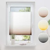 Żaluzje - K-home Klemmfix żaluzja plisowana, gradient kolorów, antracyt, 55 cm x 210 cm (szer. x dł.) - miniaturka - grafika 1