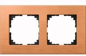 Wyłączniki światła i elektryczne - Merten ramki drewniane, 2-rzędowa, buk, M-Plan, meg4052 3470 - miniaturka - grafika 1