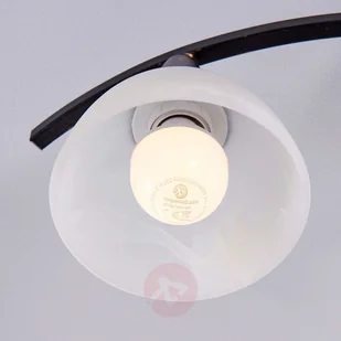 Lindby Lampa sufitowa Country czarna z 3 lampami E14 - Della - Lampy sufitowe - miniaturka - grafika 5