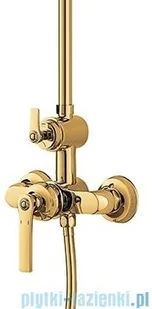 Omnires Armance system prysznicowy natynkowy złoty AM5244GL | - Słuchawki prysznicowe - miniaturka - grafika 4
