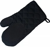 Pozostałe akcesoria kuchenne - Decor Ligne ligne Decor 1790157, rękawica do garnków, 30 x 18 cm, cuistot, Poly bawełna + silikon, czarna 1790157 - miniaturka - grafika 1