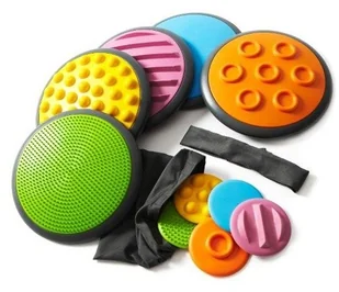 Sensoryczne Dyski Dotykowe Zestaw - Zabawki i gry sportowe - miniaturka - grafika 2