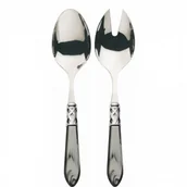 Zestawy sztućców - Casa Bugatti Komplet do sałaty Aladdin Grey ALCGM-N4214/15 - miniaturka - grafika 1
