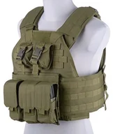 Odzież taktyczna i umundurowanie - Kamizelka taktyczna typu Plate Carrier - oliwkowa (GFT-18-018404) G GFT-18-018404 - miniaturka - grafika 1