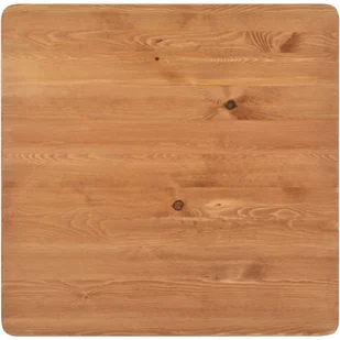 vidaXL Stolik barowy, czarny, 60x60x108 cm, lite drewno sosnowe i stal - Ławy i stoliki kawowe - miniaturka - grafika 4