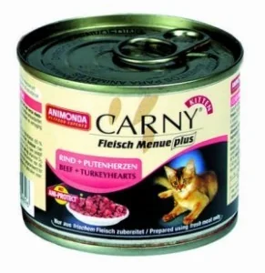 Animonda Cat Carny Kitten smak: wołowina i serca indyka 200g puszka - Mokra karma dla kotów - miniaturka - grafika 2