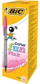 Długopisy - BIC Bic Cristal Fun długopis, rose 929056 - miniaturka - grafika 1