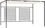 Altany ogrodowe - vidaXL Altana ogrodowa ze zwijanym dachem, 3x4x2,3m, kremowa, 180 g/m! 313623 - miniaturka - grafika 1