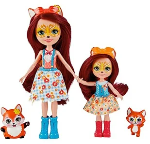 Enchantimals Felicity i Feana Fox Lalki siostry 2-pak HCF81 HCF81 - Lalki dla dziewczynek - miniaturka - grafika 3