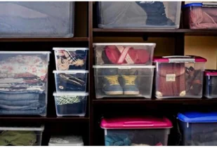 textile box POJEMNIK DO PRZECHOWYWANIA 1,8L TRANSPARENTNY (196061) - Pojemniki kuchenne - miniaturka - grafika 6