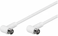 Kable - Goobay 67341 kątowy kabel antenowy satelitarnej (80 dB), 2 x ekranowany, wtyk F (Quick) 90° > wtyk F (Quick) 90° (całkowicie ekranowany) 67341 - miniaturka - grafika 1