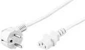 Kable komputerowe i do monitorów - Kabel zasilający MicroConnect Power Cord 1.8m White IEC320 PE010418W - miniaturka - grafika 1
