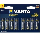 Baterie i akcesoria - Varta 8 x Baterie ENERGY AA LR6 BLISTER VA562 - miniaturka - grafika 1