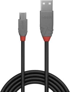 Lindy 36734 Kabel USB 2.0 A Micro-B Anthra Line 3m LY-36734 - Kable USB - miniaturka - grafika 2