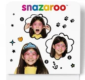Przybory szkolne - Snazaroo Farby do twarzy Mini festive mask 3x 3,75g 1172088(róż nieb biały) - miniaturka - grafika 1