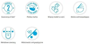 Deante Deska wolnoopadająca antracyt Slim PEONIA CDE DSOZ - Deski sedesowe - miniaturka - grafika 3