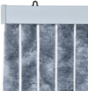 vidaXL Zasłona przeciwko owadom, srebrna, 90x200 cm, szenil vidaXL - Akcesoria do okien - miniaturka - grafika 7