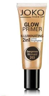 JOKO Make-Up Glow Primer Illuminating 2in1 Primer&Highlighter baza i rozświetlacz w kremie 2w1 203 Dangerous Woman 25ml 5903216100807 [11135824] - Bazy pod makijaż - miniaturka - grafika 3